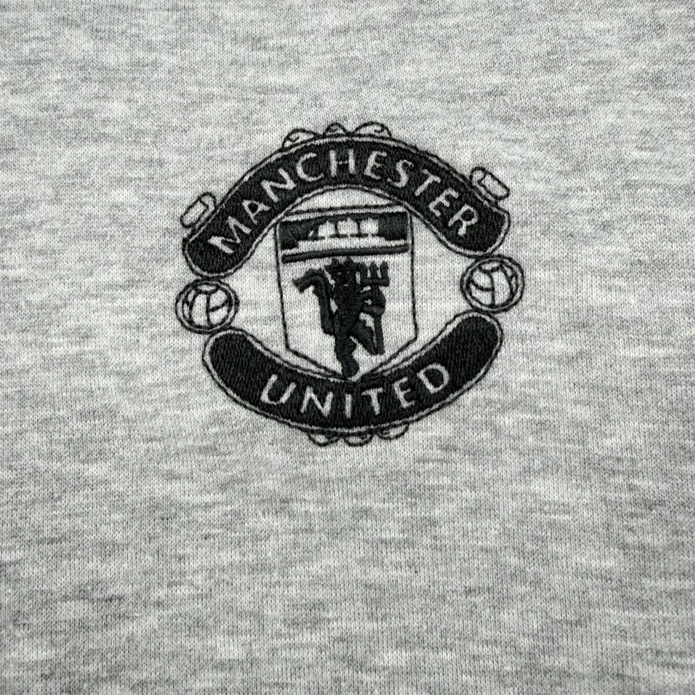 Adidas Manchester United FC Soccer Track Jacket Mens Large Grey AC1932 Excellent